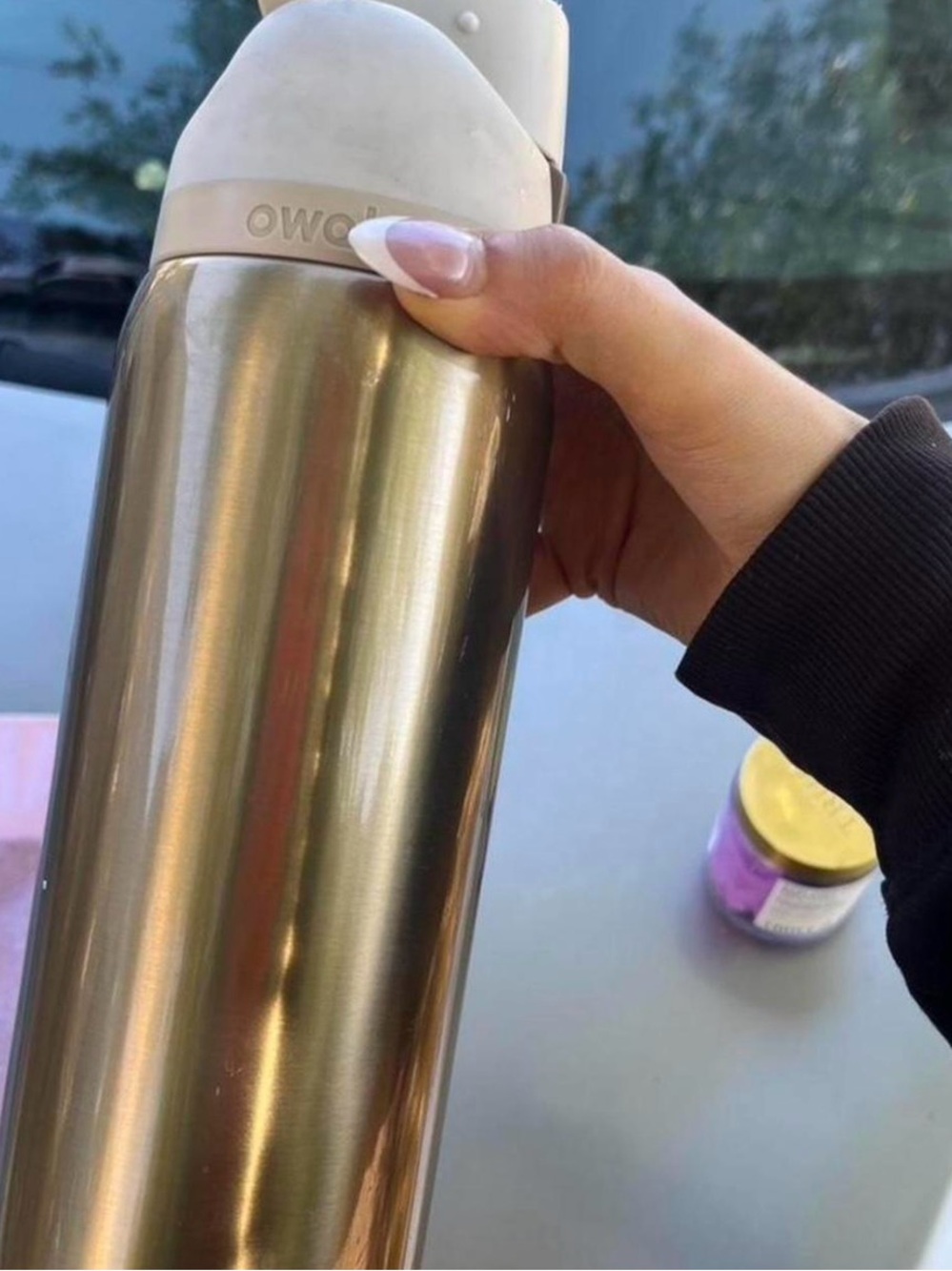 Owala Stainless Steel Gold Travel Water Bottle - Gold